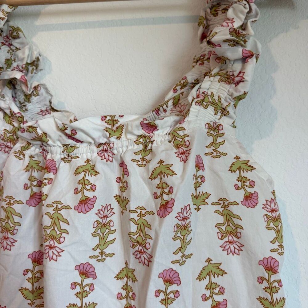 Piyama Lotus Flower Cotton Nicolette Sleepwear Pajama Shirt Women's Size Large - Picture 3 of 6